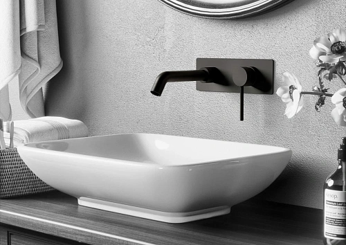 Смеситель для раковины Timo Saona 2371/03SM встраиваемый черный Смеситель для раковины Timo Saona 2371/03SM встраиваемый черный