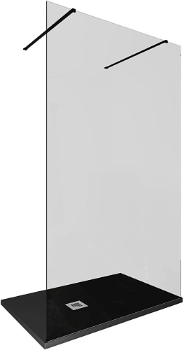 Душевая перегородка Allen Brau Infinity 2 120 3.21046.BBA.T черный брашированный Душевая перегородка Allen Brau Infinity 2 120 3.21046.BBA.T черный брашированный