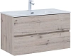 Тумба под раковину Aquanet Алвита New 90 2 ящика, дуб веллингтон белый 00303921