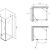 Душевой уголок ABBER Zart AG08090-S71 90x70 см универсальный, профиль хром, стекло прозрачное Душевой уголок ABBER Zart AG08090-S71 90x70 см универсальный, профиль хром, стекло прозрачное