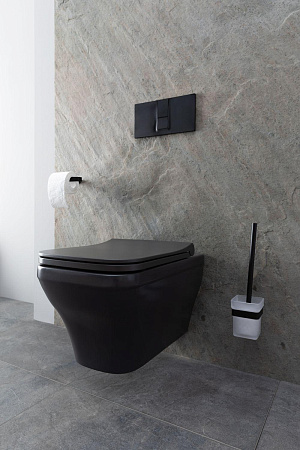 Унитаз подвесной Allen Brau Infinity 4.21011.AN с крышкой, антрацит