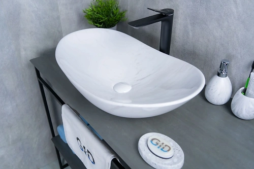 Раковина Gid Ws9811 54468 накладная под камень глянцевая 61x37x15 Раковина Gid Ws9811 54468 накладная под камень глянцевая 61x37x15