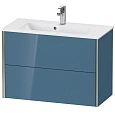 Тумба под раковину Duravit XVIU XV41790B147 подвесная 81 см Каменно-синий глянцевый Тумба под раковину Duravit XVIU XV41790B147 подвесная 81 см Каменно-синий глянцевый