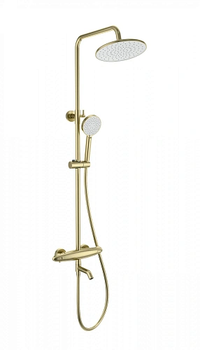Душевая система Wonzon & Woghand с термостатом, брашированное золото (WW-B3031-A1-BG) Душевая система Wonzon & Woghand с термостатом, брашированное золото (WW-B3031-A1-BG)