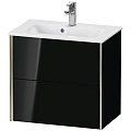 Тумба под раковину Duravit XVIU XV41780B140 подвесная 61 см черный глянцевый Тумба под раковину Duravit XVIU XV41780B140 подвесная 61 см черный глянцевый