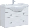 Тумба под раковину Aquanet Рондо 85 белый глянец 00304289
