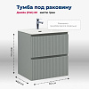 Картинка анонса товара «тумба под раковину aquanet джейн flat 60 мисти грин 00335432 подвесная»