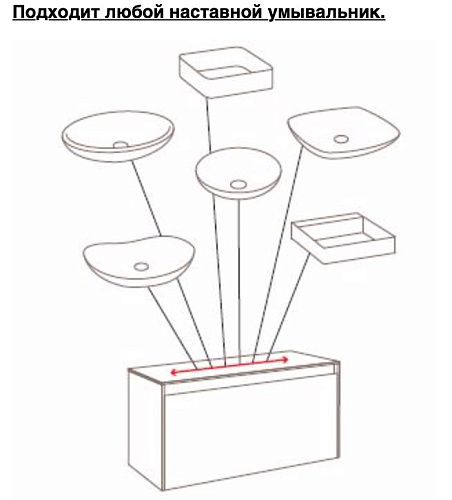 Корпус тумбы под раковину подвесной, цвет бетон светлый, 60 см без фасадов AQWELLA Mobi MOB0106BS Корпус тумбы под раковину подвесной, цвет бетон светлый, 60 см без фасадов AQWELLA Mobi MOB0106BS