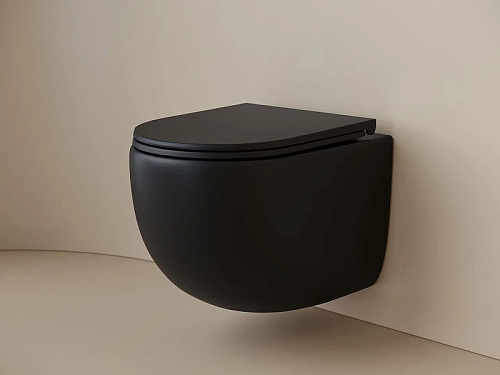 Унитаз подвесной Ceramica Nova UP CN4007MB черный матовый Унитаз подвесной Ceramica Nova UP CN4007MB черный матовый