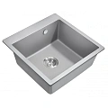 Кухонная мойка Milacio Murcia 51 Cuarzo (MC.77023), серый металлик Кухонная мойка Milacio Murcia 51 Cuarzo (MC.77023), серый металлик