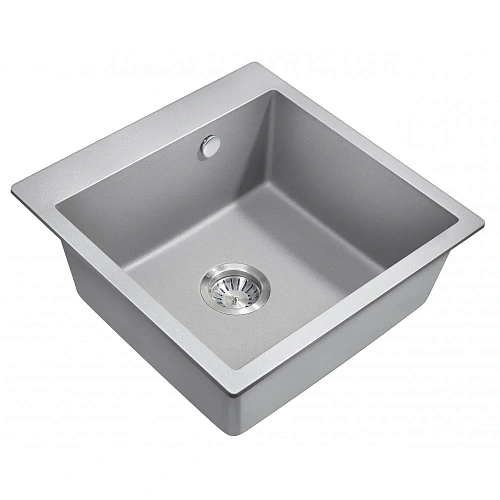 Кухонная мойка Milacio Murcia 51 Cuarzo (MC.77023), серый металлик Кухонная мойка Milacio Murcia 51 Cuarzo (MC.77023), серый металлик