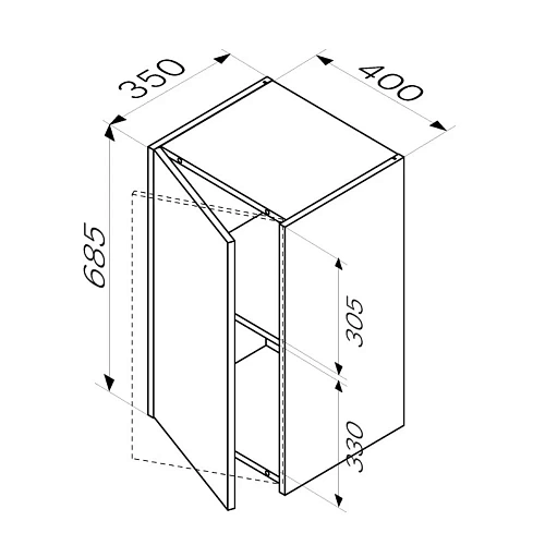 Шкаф AM.PM Func M8FCH0402WG 40 см высота 700мм, белый Шкаф AM.PM Func M8FCH0402WG 40 см высота 700мм, белый
