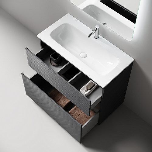 Тумба под раковину SANCOS Folk Floor FL90FGS 890х445х850 Grey soft, напольная Тумба под раковину SANCOS Folk Floor FL90FGS 890х445х850 Grey soft, напольная