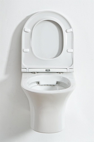 Унитаз подвесной Orange C01-100W безободковый, сиденье с микролифтом Унитаз подвесной Orange C01-100W безободковый, сиденье с микролифтом