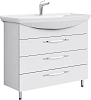 Тумба под раковину AQWELLA Allegro 105см Agr.01.10/3 напольная, белая