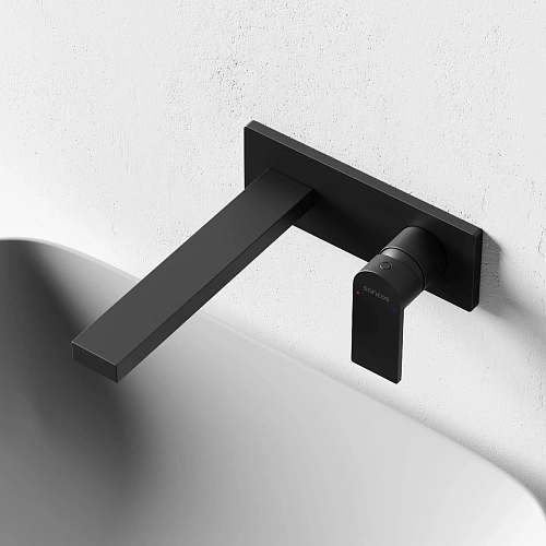 Смеситель для раковины Sancos Studio SC9017MB c внутренней частью, черный матовый Смеситель для раковины Sancos Studio SC9017MB c внутренней частью, черный матовый