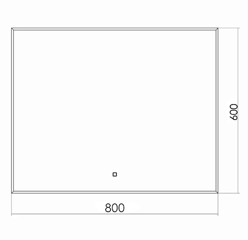 Зеркало SILVER MIRRORS 800x600 сенсорный выключатель Алмина (LED-00002256) Зеркало SILVER MIRRORS 800x600 сенсорный выключатель Алмина (LED-00002256)