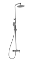 Душевая система AQUAme AQM8011GM со смесителем и изливом, лейка 3 режима 1100-1500мм, металл Душевая система AQUAme AQM8011GM со смесителем и изливом, лейка 3 режима 1100-1500мм, металл