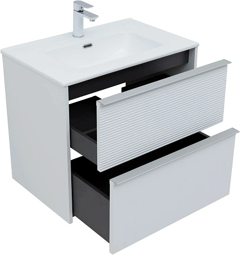 Тумба под раковину Aquanet Вита 70 белый матовый 00330476 подвесная Тумба под раковину Aquanet Вита 70 белый матовый 00330476 подвесная
