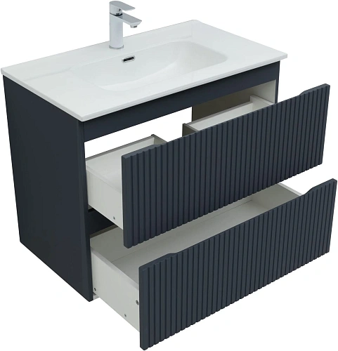 Тумба под раковину Aquanet Джейн Flat 80 маренго 00335429 подвесная Тумба под раковину Aquanet Джейн Flat 80 маренго 00335429 подвесная