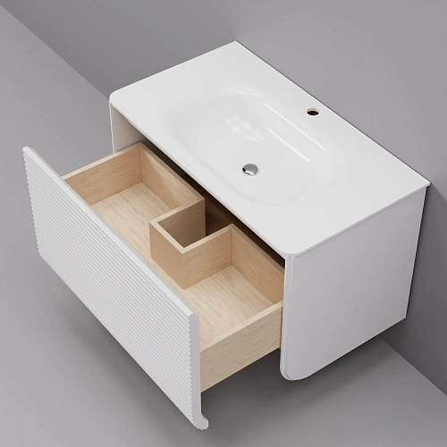 Тумба с раковиной ArtDecco Lucia 80 ALC08W43S100 серый Тумба с раковиной ArtDecco Lucia 80 ALC08W43S100 серый