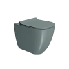 Унитаз приставной GSI PURA безободковый Swirlflush агава матовый (881004) без сиденья