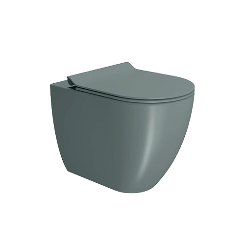 Унитаз приставной GSI PURA безободковый Swirlflush агава матовый (881004) без сиденья Унитаз приставной GSI PURA безободковый Swirlflush агава матовый (881004) без сиденья