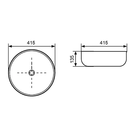 Раковина Delice BEATRICE R1.4242 42 см Раковина Delice BEATRICE R1.4242 42 см