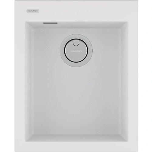 Кухонная мойка Paulmark DECORATION 41 PM934150-WH, WHITE, 410х500 мм Кухонная мойка Paulmark DECORATION 41 PM934150-WH, WHITE, 410х500 мм