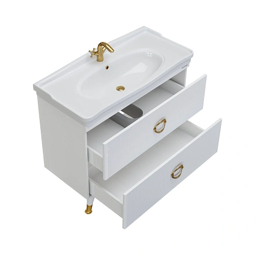 Тумба под раковину GROSSMAN АТРИО-105 см белый глянец (ум.МОДЕРН-105) напольная 1010501 Тумба под раковину GROSSMAN АТРИО-105 см белый глянец (ум.МОДЕРН-105) напольная 1010501