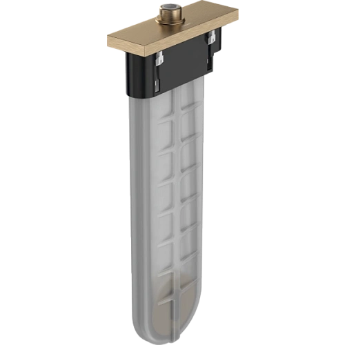 Внешняя часть с прямоугольной розеткой Hansgrohe sBox 28010140, шлифованная бронза Внешняя часть с прямоугольной розеткой Hansgrohe sBox 28010140, шлифованная бронза