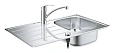 Кухонная мойка GROHE K200, нержавеющая сталь со смесителем (31565SD1) Кухонная мойка GROHE K200, нержавеющая сталь со смесителем (31565SD1)