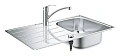Кухонная мойка GROHE K200, нержавеющая сталь со смесителем (31565SD1) Кухонная мойка GROHE K200, нержавеющая сталь со смесителем (31565SD1)