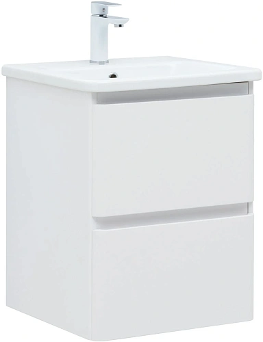 Тумба под раковину Aquanet Эмбер 50 белый матовый 00330463 напольная/подвесная Тумба под раковину Aquanet Эмбер 50 белый матовый 00330463 напольная/подвесная