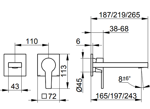Смеситель для раковины Keuco Edition 11 51116030201, встраиваемый 187 мм бронза шлифованная Смеситель для раковины Keuco Edition 11 51116030201, встраиваемый 187 мм бронза шлифованная