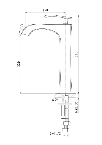 Смеситель для раковины Wonzon & Woghand Triumph, хром (WW-561104-CR) Смеситель для раковины Wonzon & Woghand Triumph, хром (WW-561104-CR)