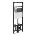 Детальная картинка товара «инсталляция для унитаза wasserkraft alme 15tlt.010.me.mb01 с клавишей смыва черный»