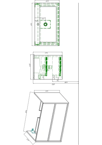 Тумба с раковиной Aquatek ЛИБРА 80см AQ66080-DO-MG серый мат Тумба с раковиной Aquatek ЛИБРА 80см AQ66080-DO-MG серый мат