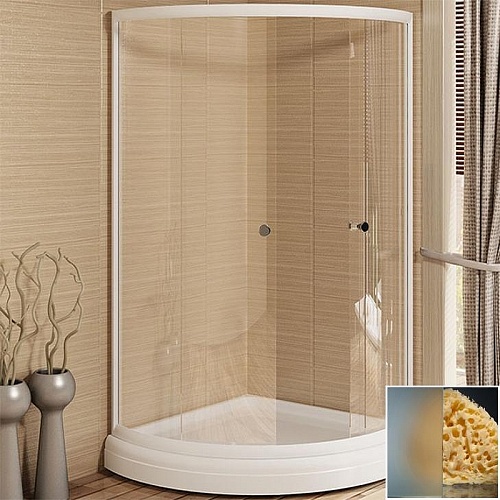 Душевой уголок Radomir Найт 100 1-03-1-0-0-0031 радиальный, стекло матовое, поддон с каркасом и сифоном, профиль белый Душевой уголок Radomir Найт 100 1-03-1-0-0-0031 радиальный, стекло матовое, поддон с каркасом и сифоном, профиль белый