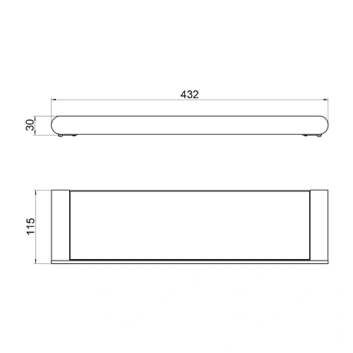 Полка Timo Saona 13072/19 розовое золото Полка Timo Saona 13072/19 розовое золото