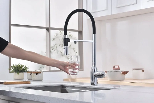 Смеситель для кухни Paulmark Magneto One хром Ma213188-CR Смеситель для кухни Paulmark Magneto One хром Ma213188-CR