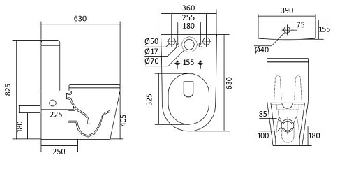 Унитаз напольный Aquatek ВЕГА AQ2904-00 630x390x825 безободковый с бачком с сиденьем тонкое Унитаз напольный Aquatek ВЕГА AQ2904-00 630x390x825 безободковый с бачком с сиденьем тонкое