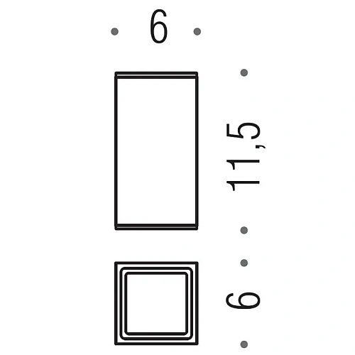 Стакан Colombo MiniQ B1643.HPS1 настольный, PVD нержавеющая сталь Стакан Colombo MiniQ B1643.HPS1 настольный, PVD нержавеющая сталь