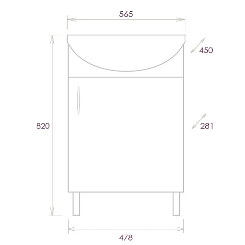 Тумба под раковину Onika Эко 52 см 105208 Black напольная, белая/дуб сонома (для Акватон 52) Тумба под раковину Onika Эко 52 см 105208 Black напольная, белая/дуб сонома (для Акватон 52)