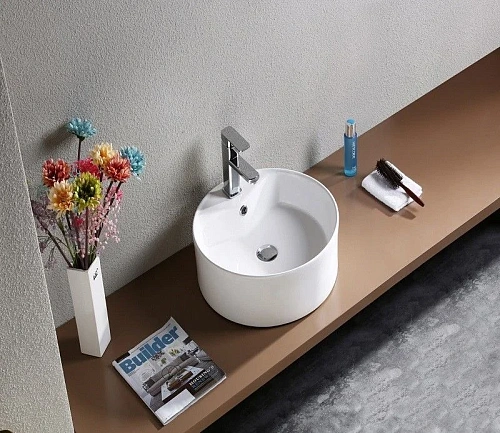 Раковина CeramaLux 7026B накладная, белый Раковина CeramaLux 7026B накладная, белый