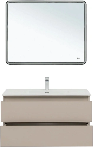 Тумба под раковину Aquanet Вега 2.0 100 бежевый 00337939 подвесная Тумба под раковину Aquanet Вега 2.0 100 бежевый 00337939 подвесная