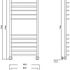 Полотенцесушитель водяной Aquanet Fiona(г) 1200x400 00237036 Полотенцесушитель водяной Aquanet Fiona(г) 1200x400 00237036