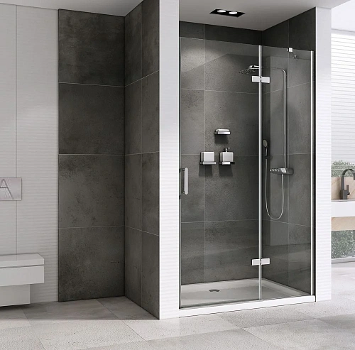 Душевая дверь ABBER Zart AG08090 90 см универсальная, профиль хром, стекло прозрачное Душевая дверь ABBER Zart AG08090 90 см универсальная, профиль хром, стекло прозрачное