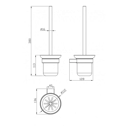 Ершик для унитаза Milacio Ultra (MCU.964.GD) золото Ершик для унитаза Milacio Ultra (MCU.964.GD) золото