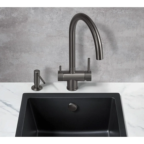 Смеситель для кухни Milacio Ultra ( MCU.554.GM ) вороненая сталь Смеситель для кухни Milacio Ultra ( MCU.554.GM ) вороненая сталь